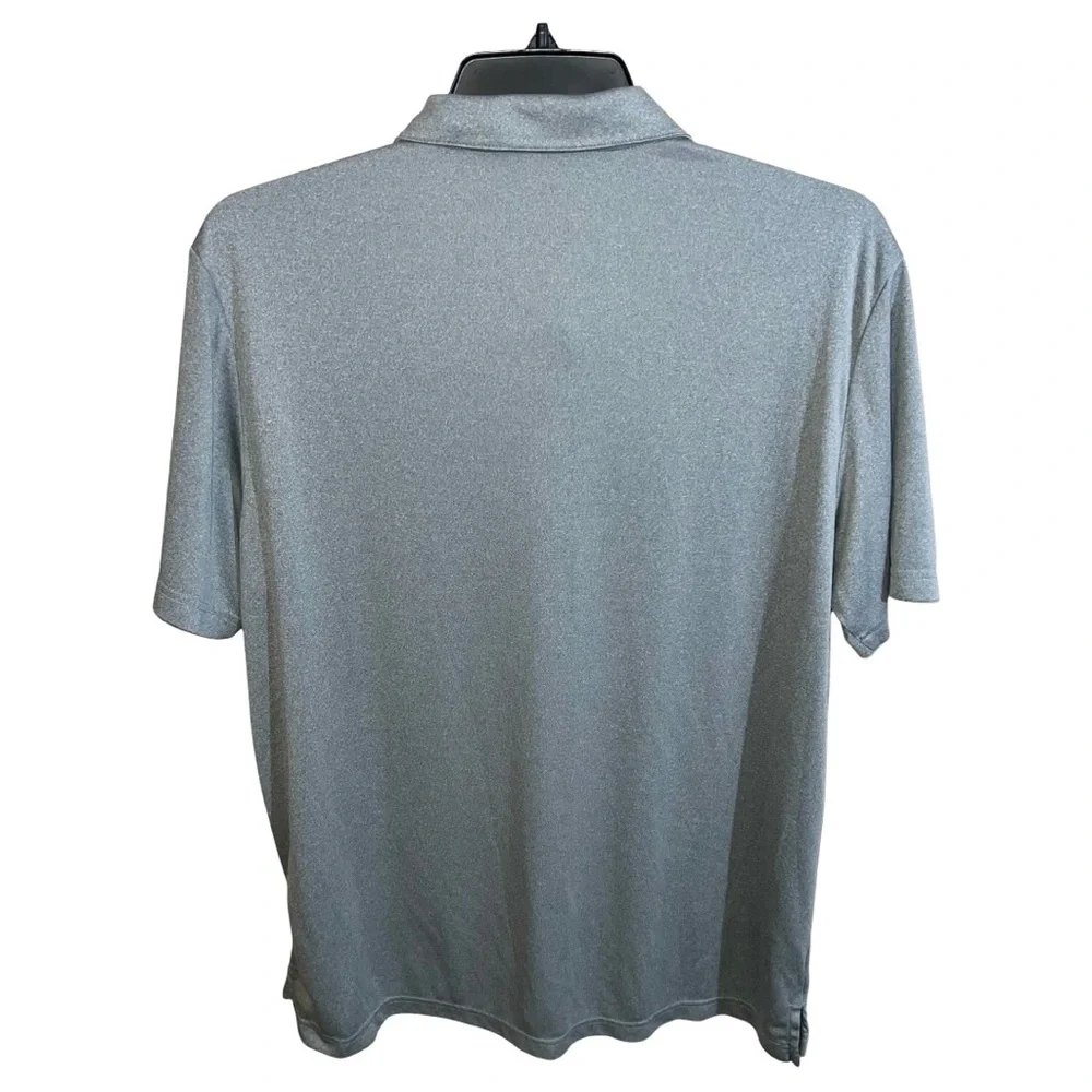 Adidas Polo Shirt Men’s XL Grey Active Short Sleeve